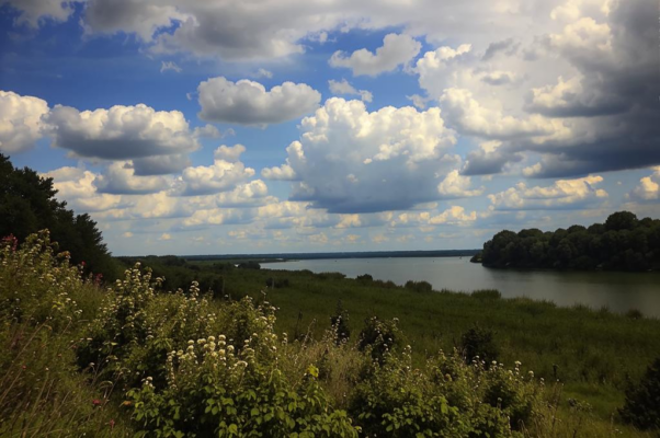 «По лазури, чуть белея...»