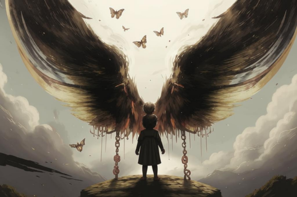 Крылья («Ребенком, крыльев я у бога всё моли…»)