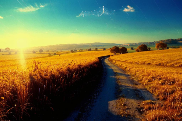 Смерть («Осеннее солнце, поля, паутинки…»)