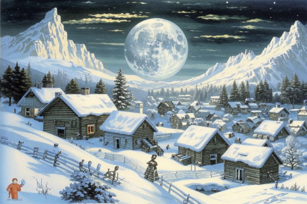 «Дремлет мирное селенье...»