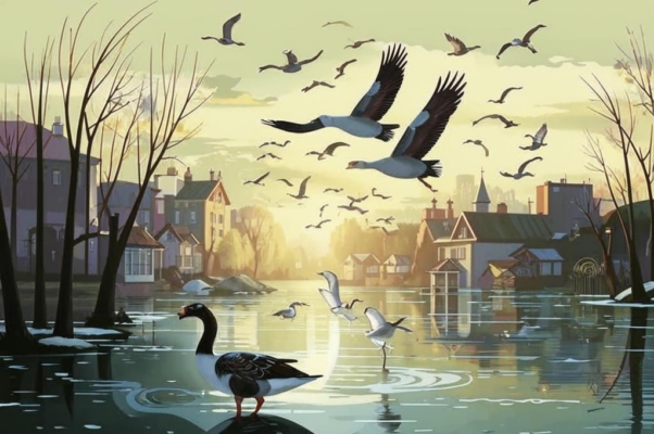 Гуси («Это ночью пролетали гуси …»)