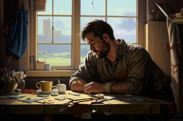 «Когда, придя к столу, я сел и стал...»