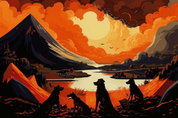 «С цепи бросаясь, как Полканы...»