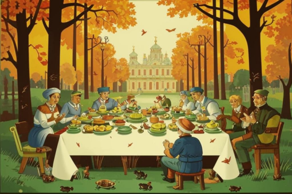 «Соберемся, друзья, за скатертью...»