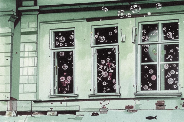 Весна («Окна стеклянной пено…»)